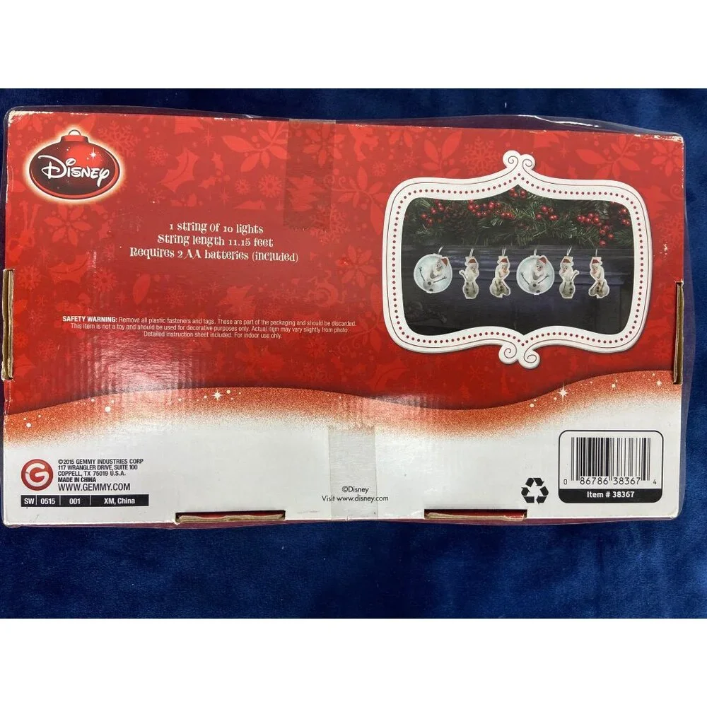 Disney Frozen Olaf Christmas Light‎ Strand